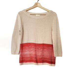 Sarsaparilla | Ombre Colorblock 3/4 Sleeve Sweater